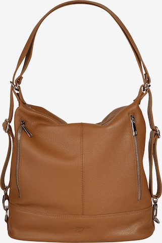 Samantha Look Backpack in Brown: front
