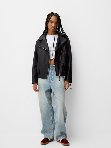 Veste mi-saison Bershka en noir