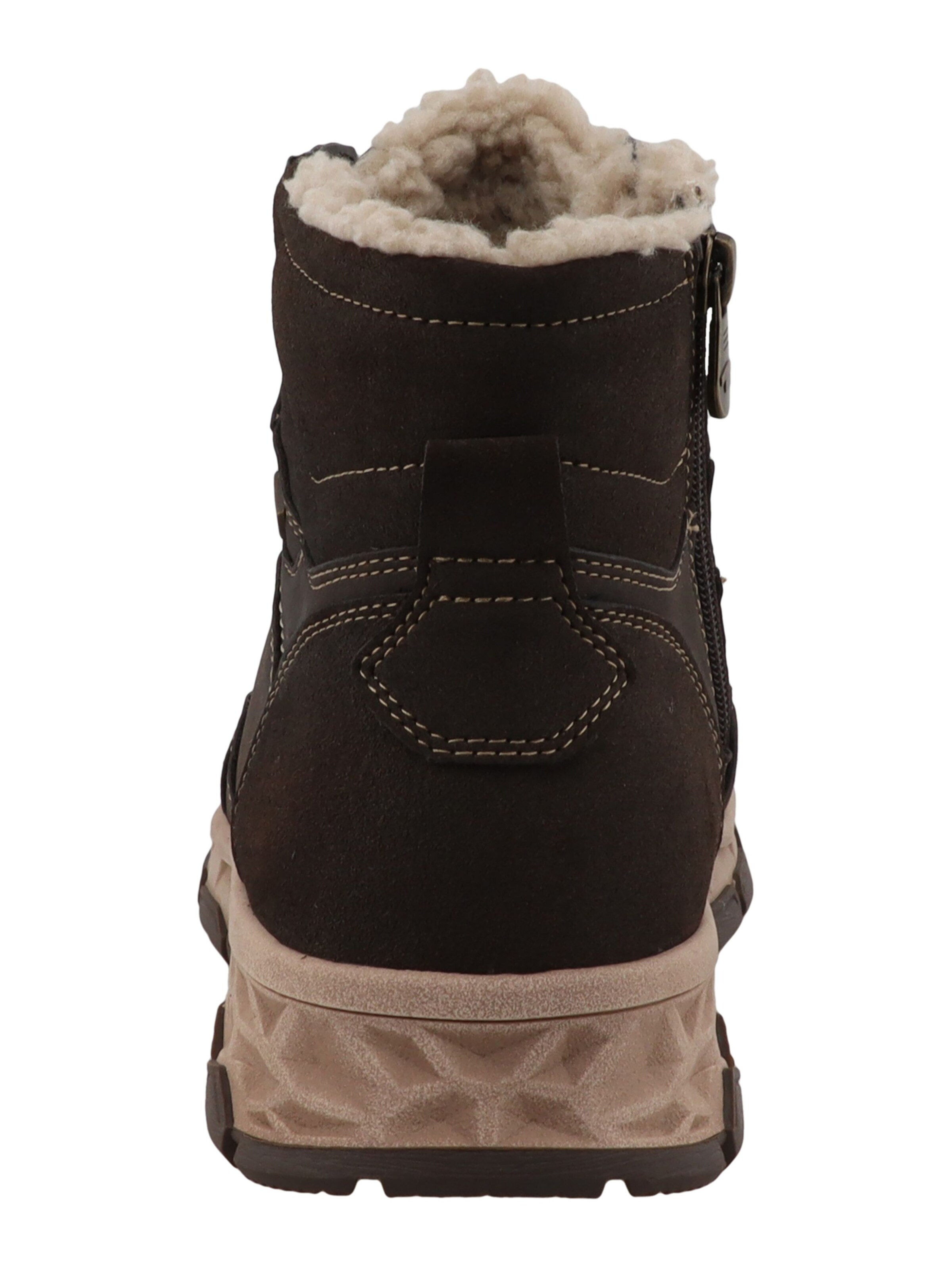 TOM TAILOR Lace-Up Boots in Brown