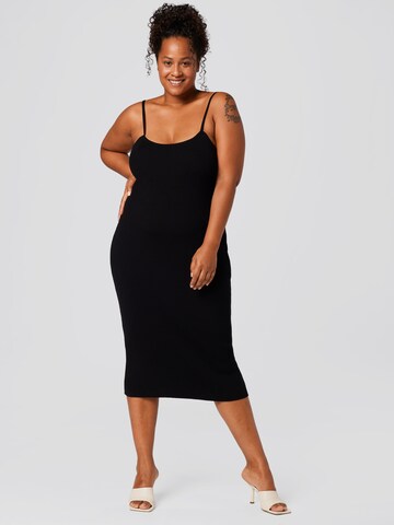 Rochie tricotat 'Ria' de la A LOT LESS pe negru