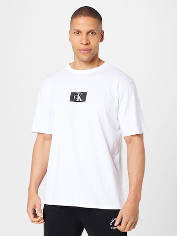 T-Shirt Calvin Klein Underwear en blanc : devant