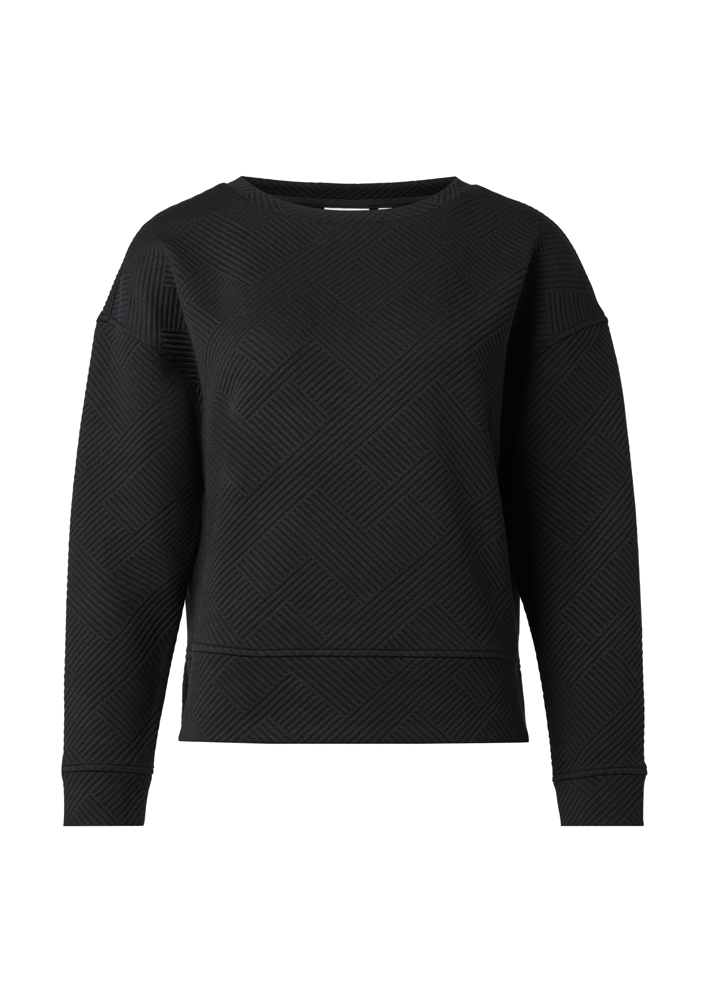 Sweat-shirt comma casual identity en noir : devant