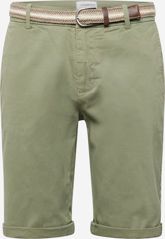 Lindbergh - Calças chino 'Superflex' em verde: frente