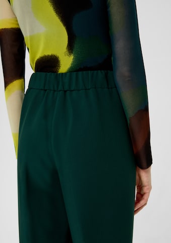 s.Oliver BLACK LABEL Wide leg Broek in Groen