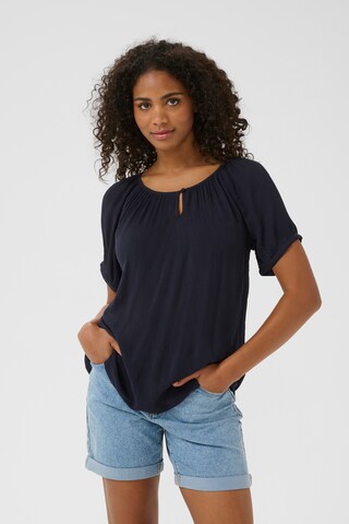 Kaffe - Blusa 'KAThora' en azul: frente