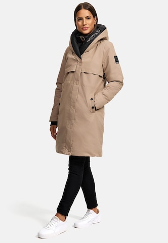 NAVAHOO Winter coat 'Snowelf' in Beige: front