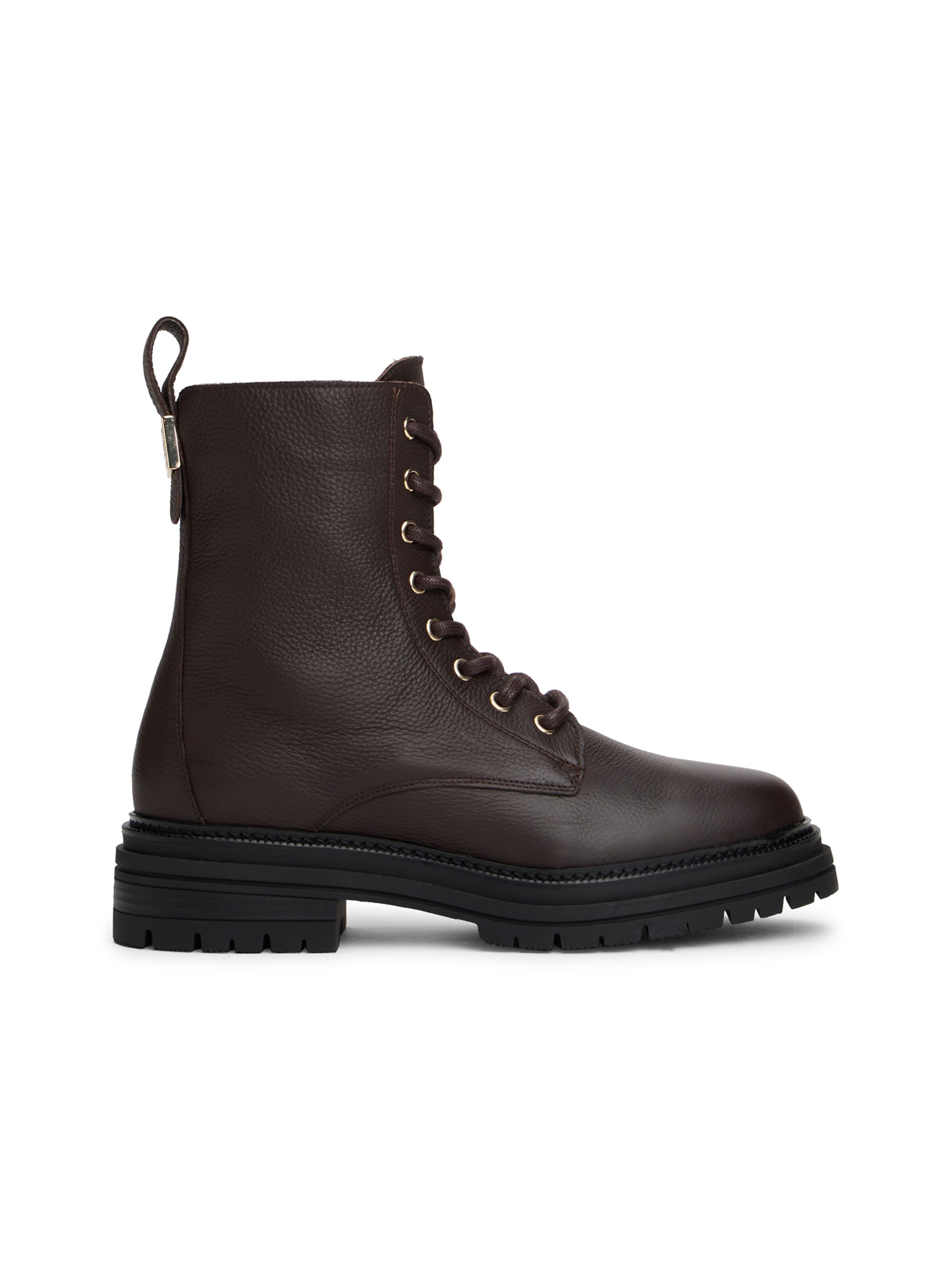 TOMMY HILFIGER Lace-Up Ankle Boots in Brown