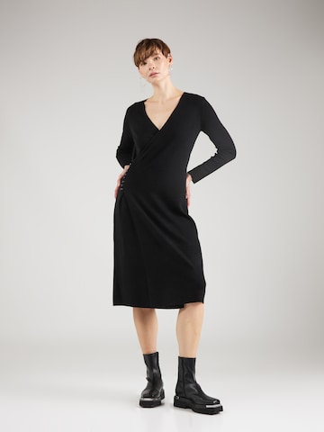 Derhy - Vestido de punto 'GAVINA' en negro: frente