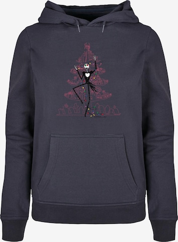 ABSOLUTE CULT Sweatshirt 'The Nightmare Before Christmas - Tree' in Blue: front