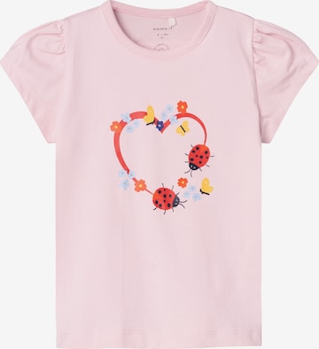 NAME IT Shirt 'FOSSA' in Pink: front