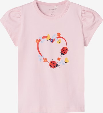 NAME IT T-Shirt 'FOSSA' in Pink: predná strana