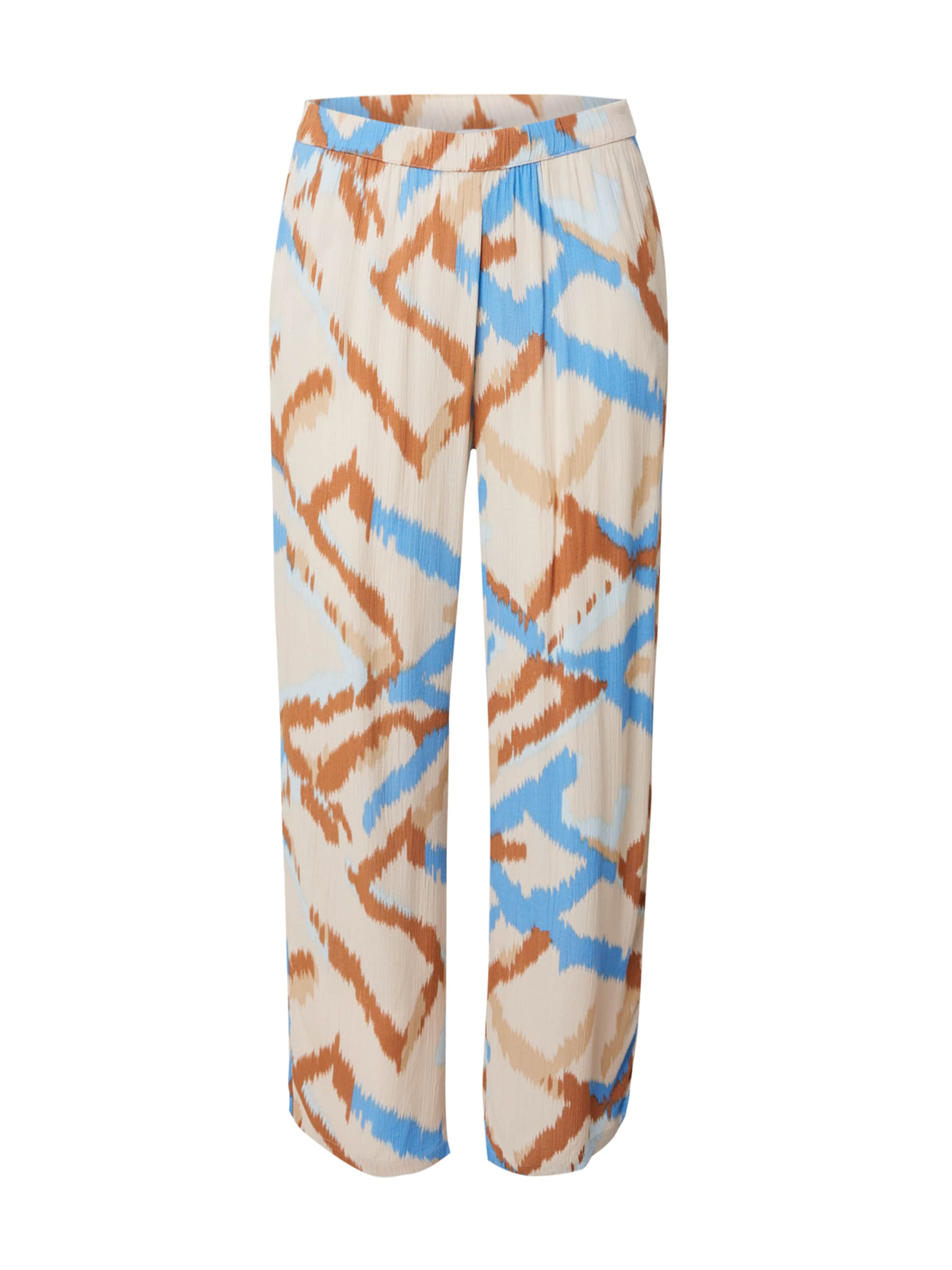 ONLY Carmakoma Trousers in Beige: front