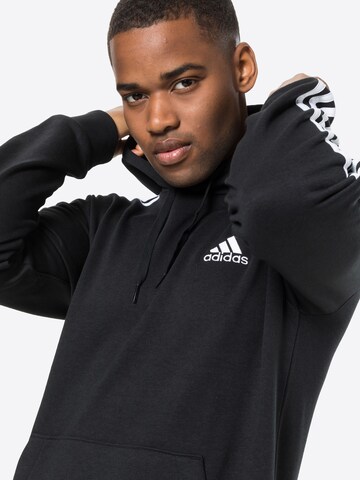 ADIDAS SPORTSWEAR Athletic Sweatshirt 'Essentials 3-Stripes' in Black