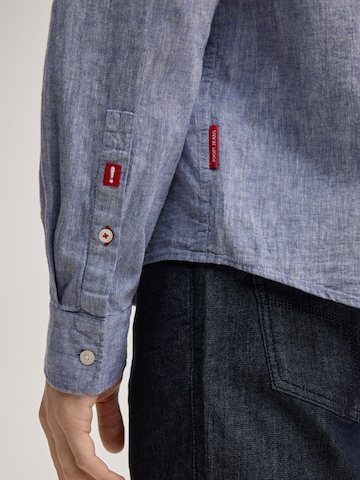 JOOP! Jeans Regular fit Button Up Shirt 'Hali' in Blue
