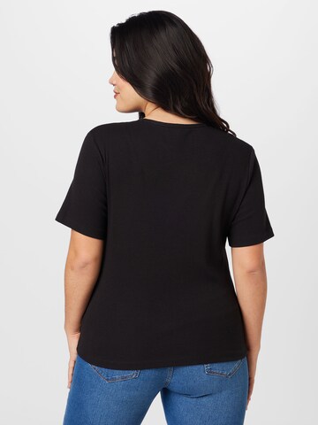 Tommy Jeans Curve T-Shirt 'Essential' in Schwarz