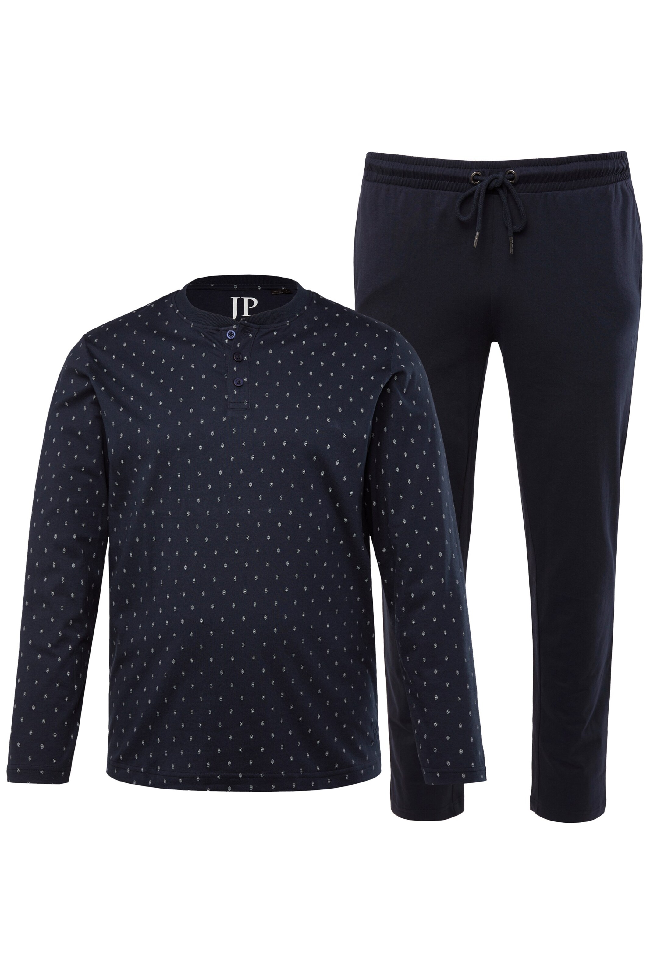 JP1880 Pyjama lang in Blauw: voorkant