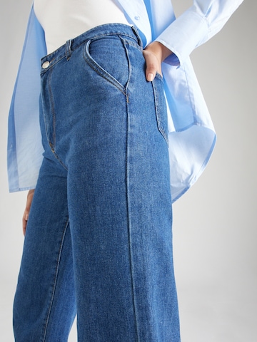 Dorothy Perkins Široke hlačnice Kavbojke | modra barva