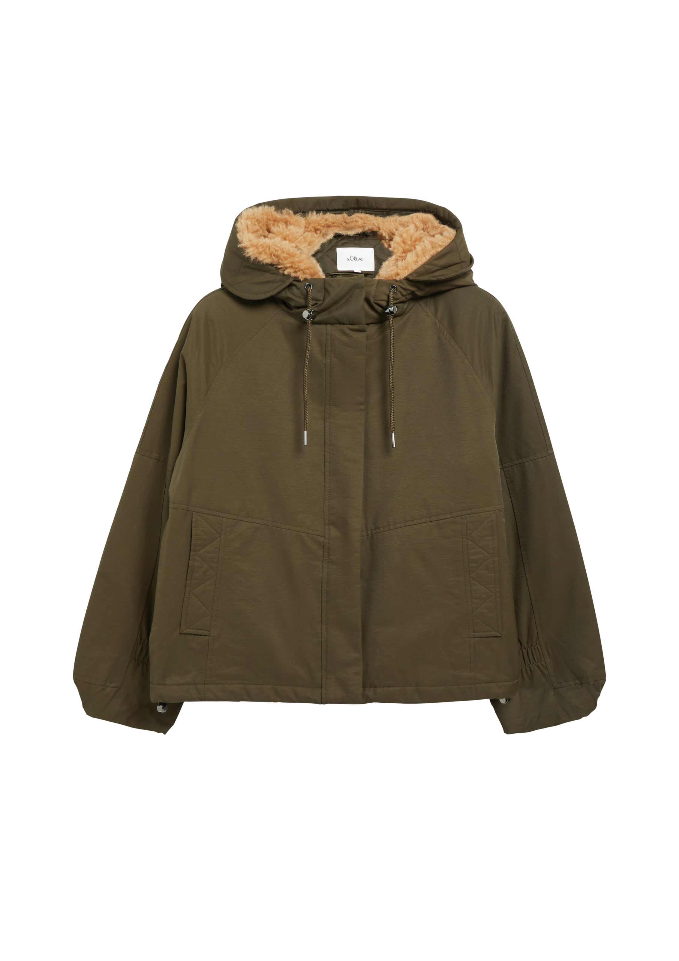 s.Oliver Winter Jacket in Green: front