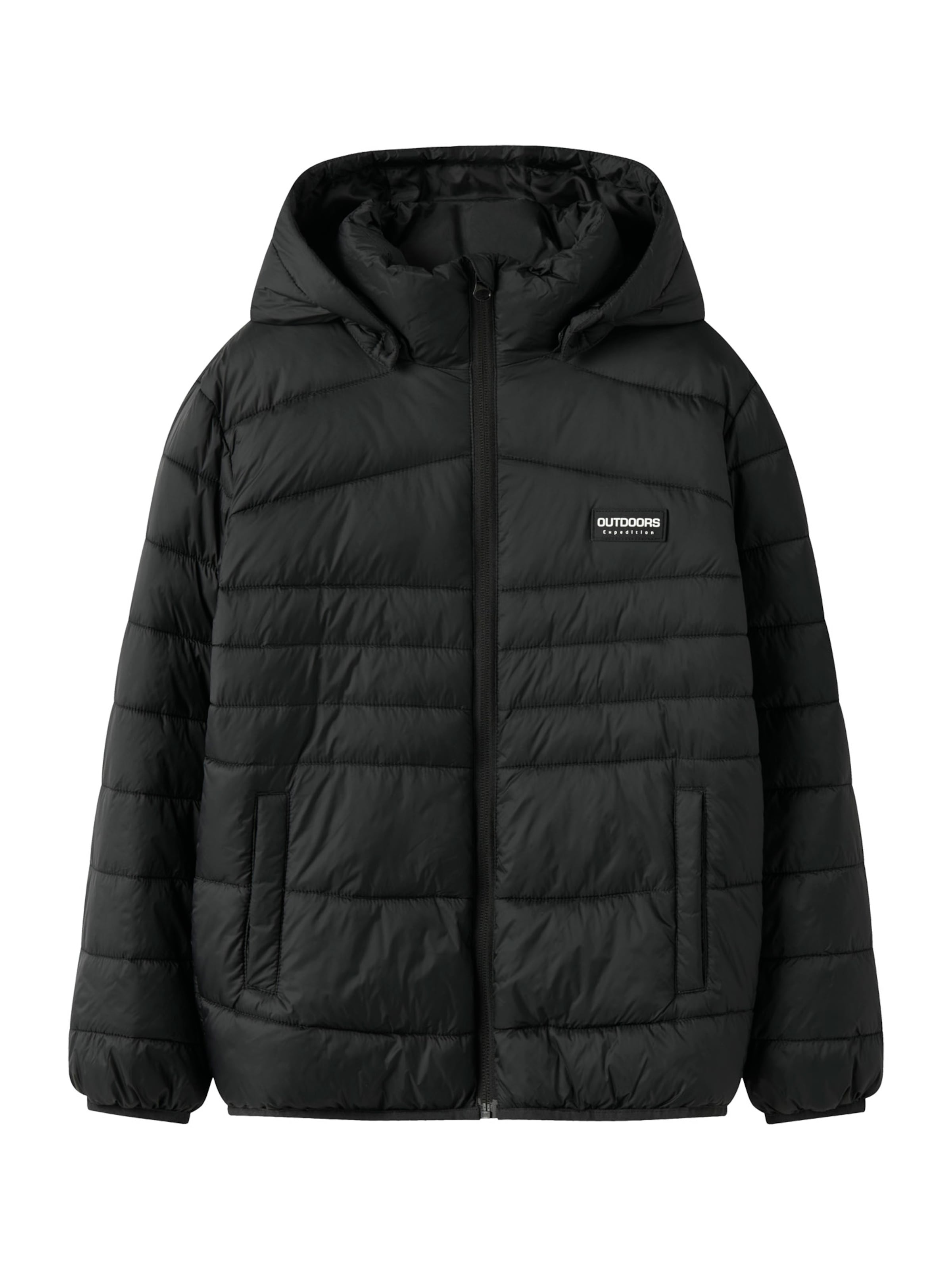 NAME IT Přechodná bunda 'NKMMarble' – černá: přední strana