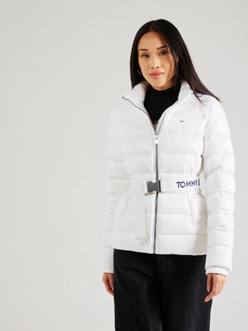 Tommy Jeans Winter Jacket in White: front