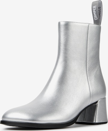CAMPER Booties ' Kora ' in Silver: front