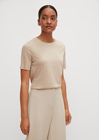 COMMA T-shirt i beige: framsida