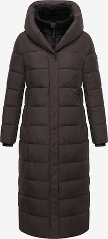 MARIKOO Wintermantel 'Pakoraa 16' in Bruin: voorkant
