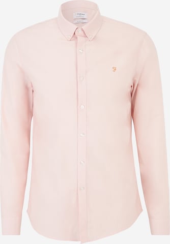 FARAH Button Up Shirt 'BREWER' in Pink: front