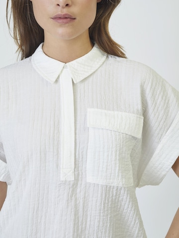 Chemisier 'AlisaCC' co'couture en blanc