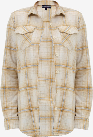 Camicia da donna di Giorgio di Mare in beige: frontale