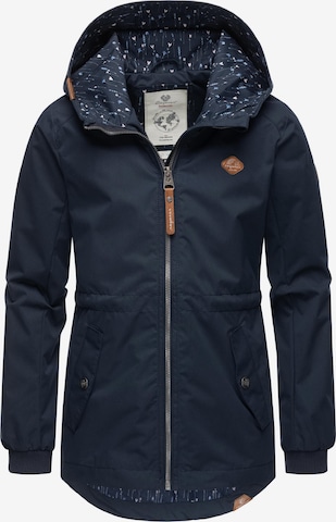 Ragwear Between-Season Jacket 'Layra II' in Blue: front