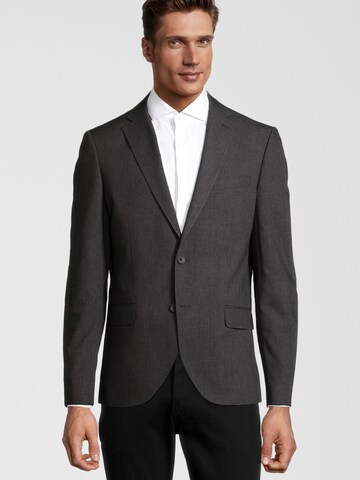 Coupe slim Veste de costume Steffen Klein en gris : devant