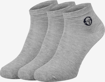 Chaussettes de sport Sergio Tacchini en gris : devant