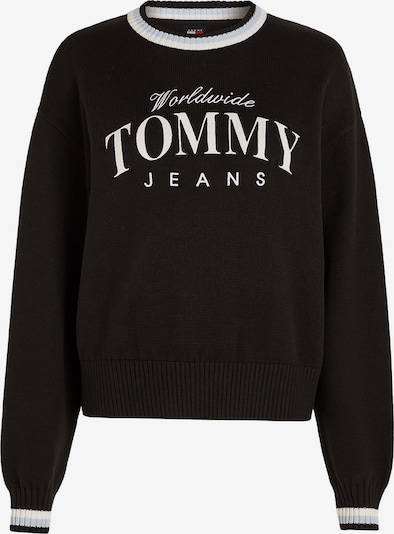 Tommy Jeans Пуловер 'Varsity' в светлосиньо / черно / бяло, Преглед на продукта