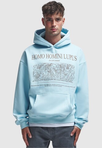 2Y Studios Sweatshirt 'Homini' in Blauw: voorkant