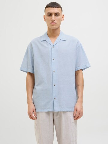 Fit confort Chemise 'JJESummer Resort' JACK & JONES en bleu : devant