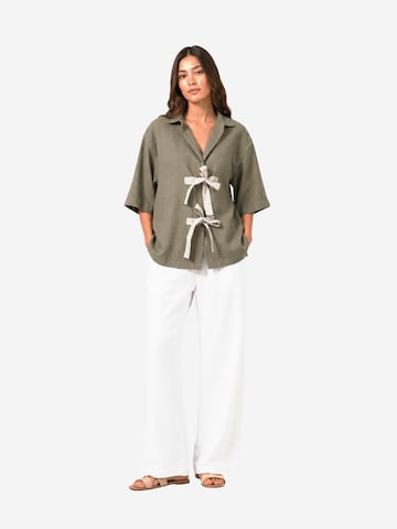 Coulange Bluse 'Kimono C48' i grøn