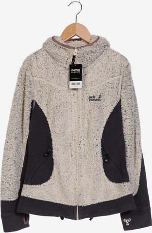 JACK WOLFSKIN Kapuzenpullover L in Beige: predná strana