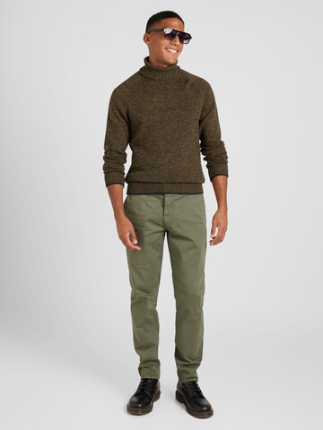 FQ1924 regular Lærredsbukser 'FQ Casual' i grøn