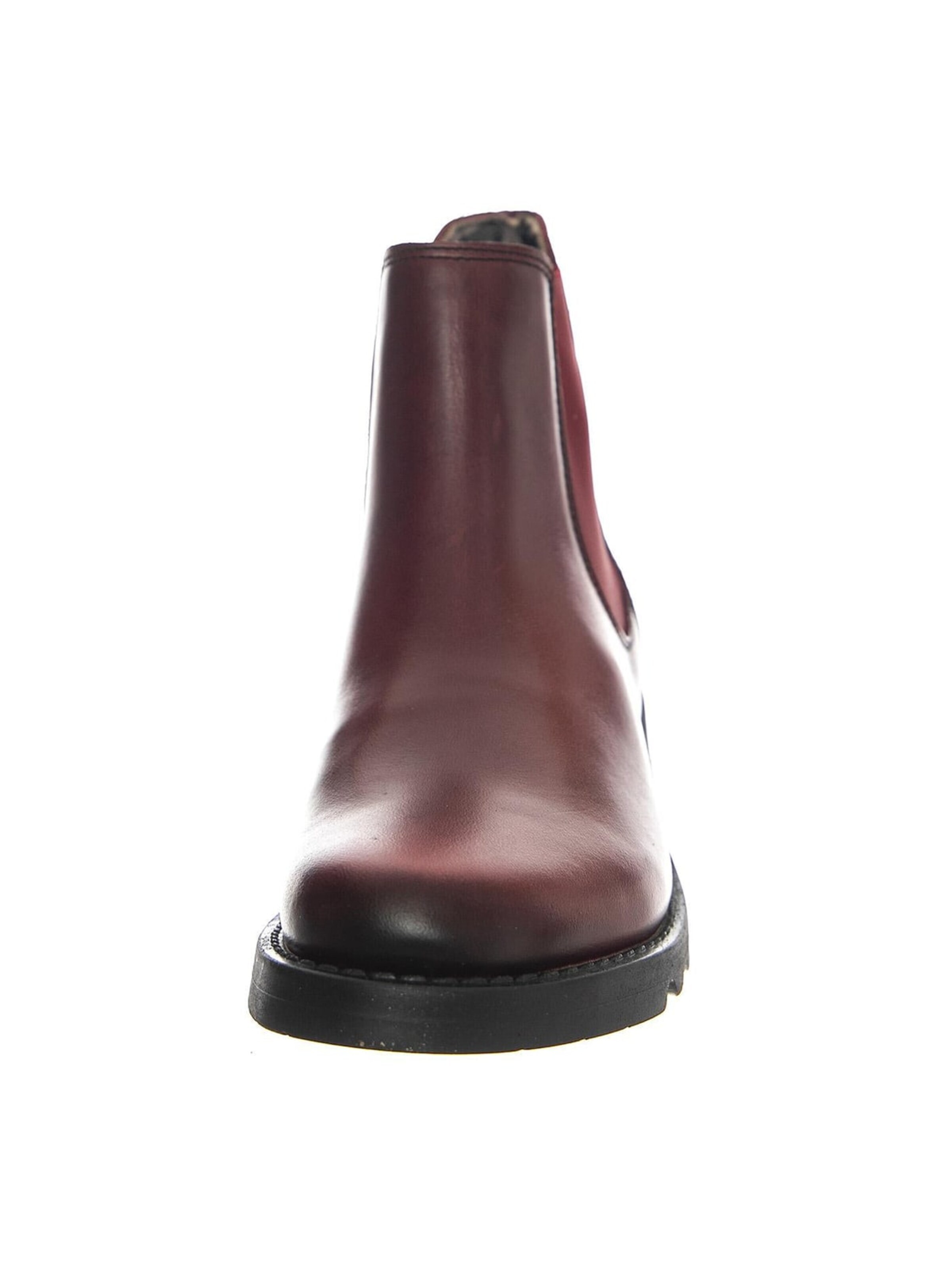 Boots chelsea 'W' Salv Rug Purple Elastic Burgundy Boots' di FLY LONDON in rosso
