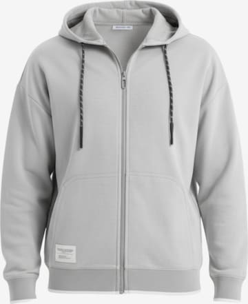 Veste de survêtement 'OM-SSZP-0191' Ombre en gris : devant