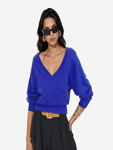 Sweat-shirt 'Sweatshirts' Busem en bleu : devant