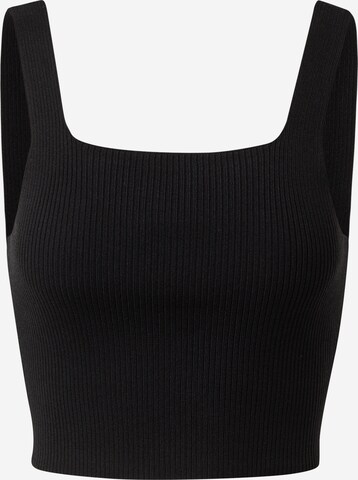 Tops en tricot Urban Classics en noir : devant