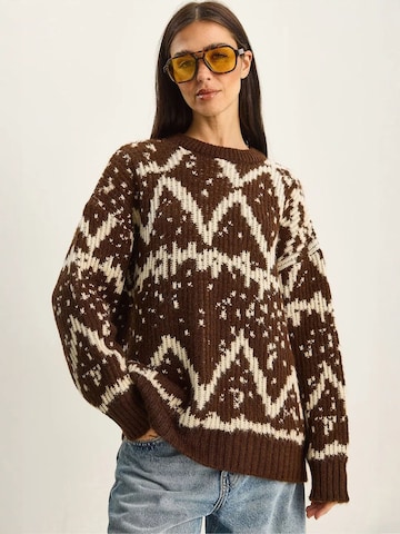 Pull-over 'Pullover' Bianco Lucci en marron : devant