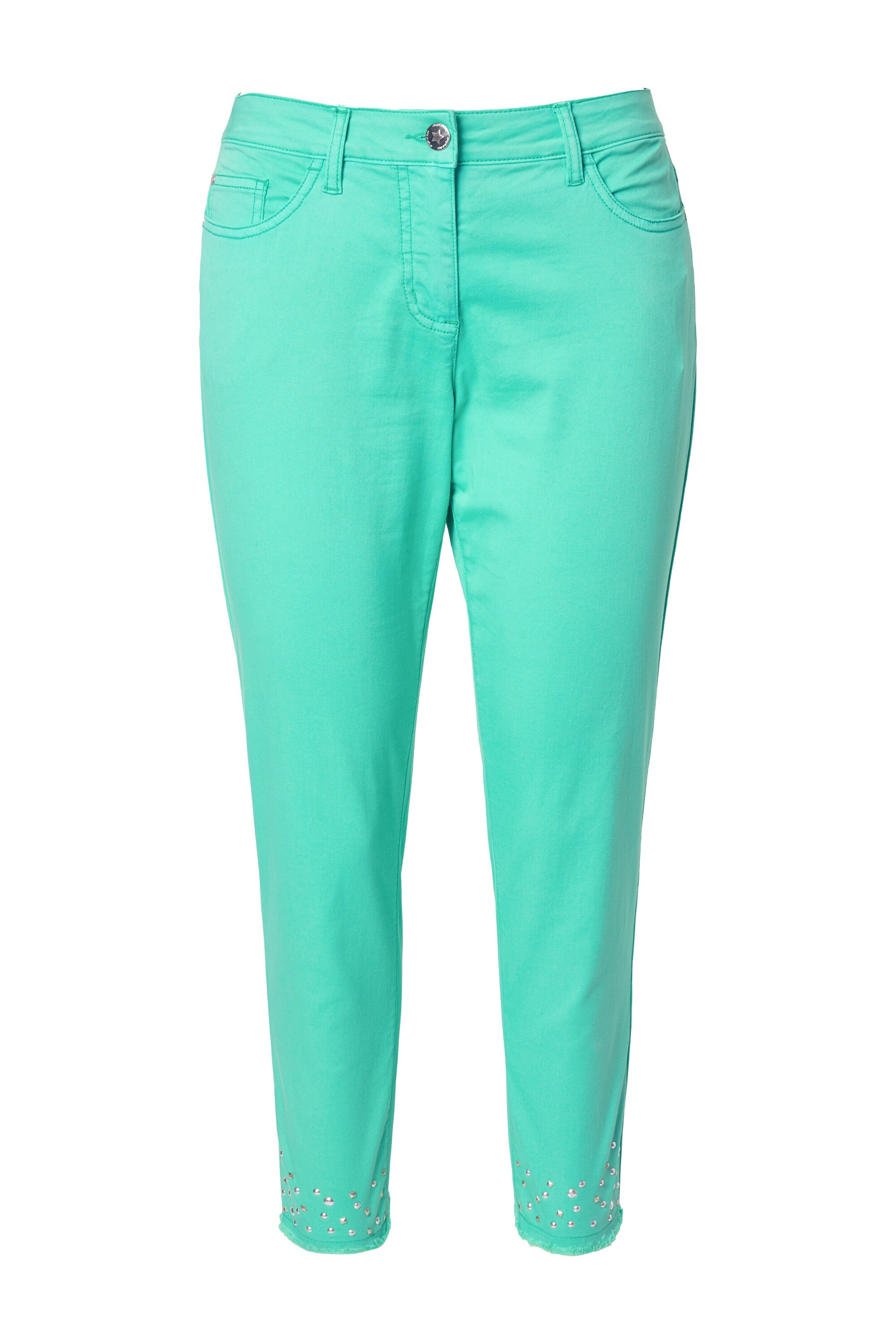 Angel of Style Regular Jeans in Groen: voorkant
