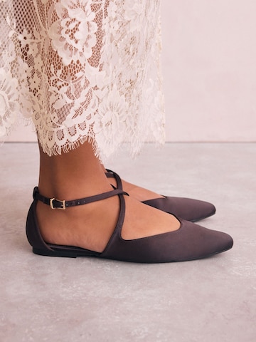 Next Rihmaga baleriina 'Forever Comfort®', värv pruun