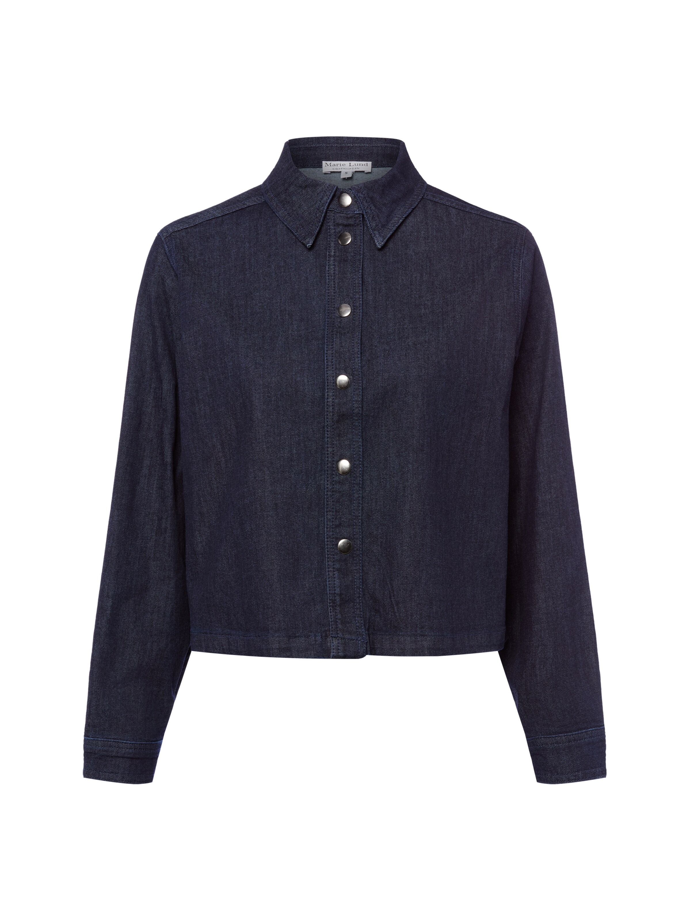 Marie Lund Bluse in Blau: Vorderseite