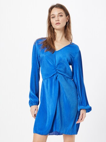 Neo Noir Dress in Blue: front