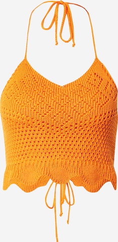 ABOUT YOU Knitted Top 'Drew' in Orange: front