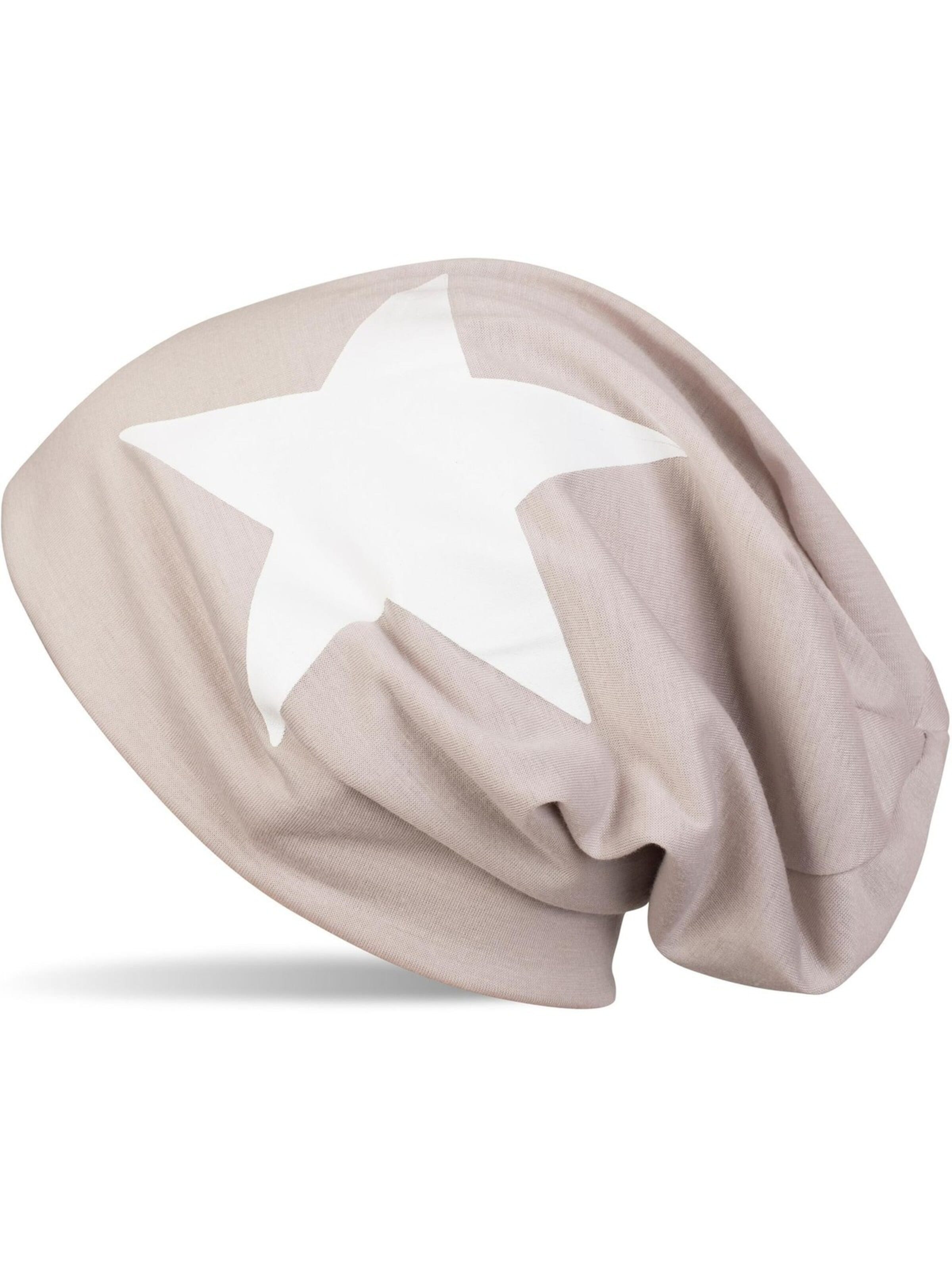 styleBREAKER Beanie 'Beanie mit Stern Print' in 54-64 in Beige, Item view